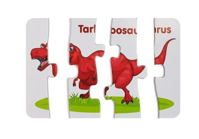 oktató dinoszaurusz puzzle angol nyelven