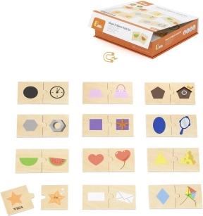 VIGA fa puzzle – alakok és tárgyak párosítása
