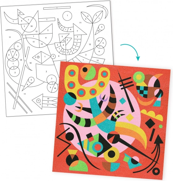 Kreatív készlet Wassily Kandinsky ihletésében