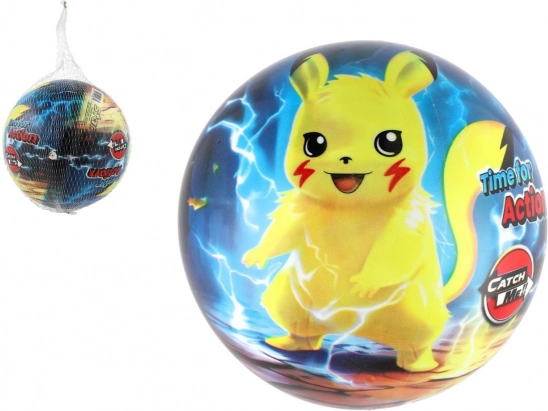 Felfújható POKÉMON labda 23 cm hálóban