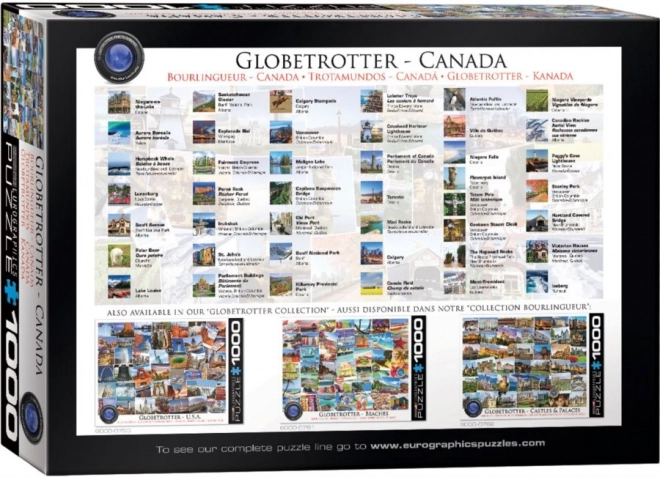 Eurographics puzzle globetrotter - kanada 1000 darabos