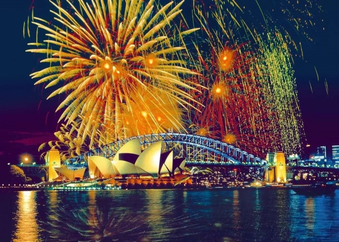 RAVENSBURGER Puzzle Tűzijáték Sydney felett 1000 darab