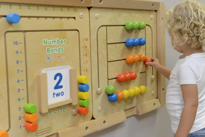 Educatív falitábla gyerekeknek - gyöngy labirintus