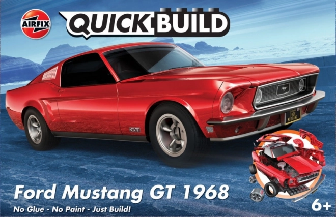 Gyorsan összerakható műanyag modell Ford Mustang GT 1968
