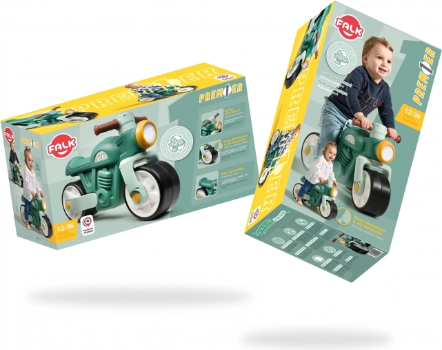 Falk gyerek futóbicikli motor Retro zöld