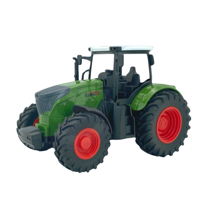 Woopie zöld traktor gumikerékkel