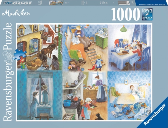 Ravensburger Puzzle 1000 darabos Karkulín a tetőről