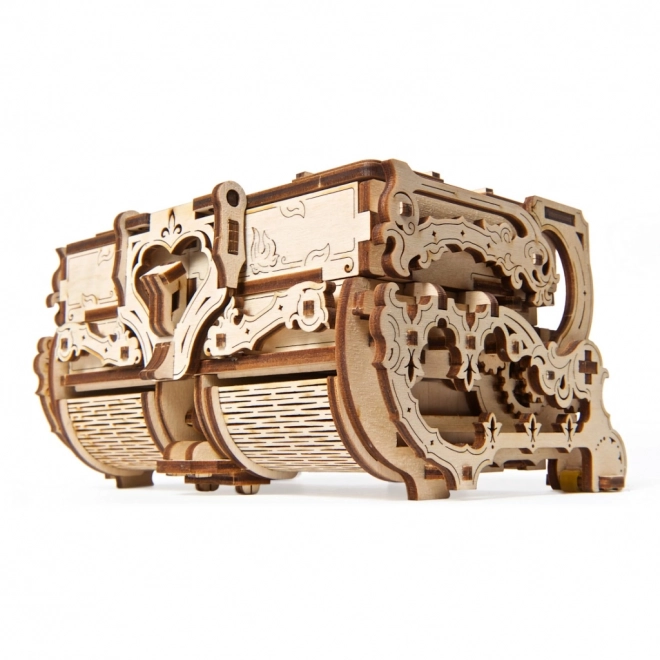 ugears antik ékszeres doboz 3D mechanikus fa puzzle