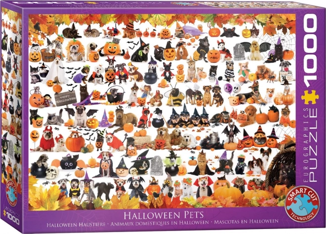 Halloweeni állatkák 1000 darabos puzzle