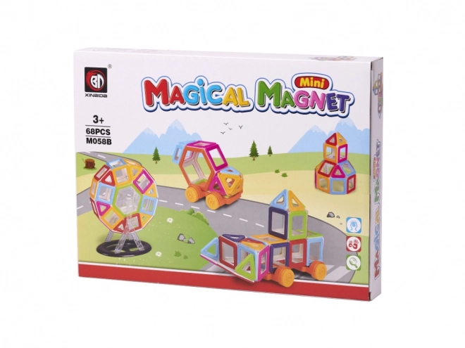 Mágneses építőkészlet Magical Magnet Mini 68 darab