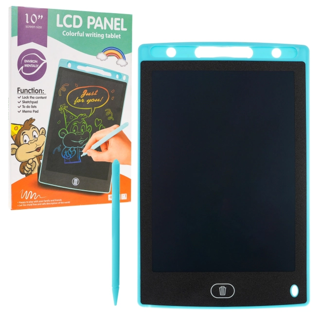 Színes rajzoló tablet gyerekeknek 10'' + Rysik + LCD kijelző