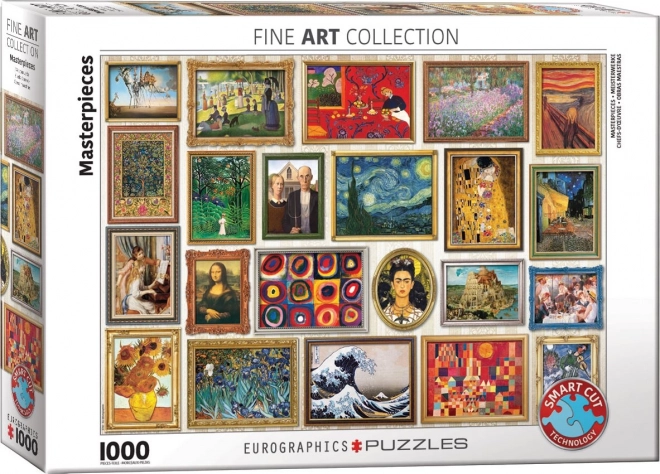 Puzzle Kollázs: Gyönyörű művészet 1000 darab