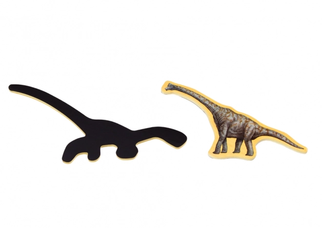 Fa Mágnes Lapok Dinoszauruszok készlet 20 darab színes
