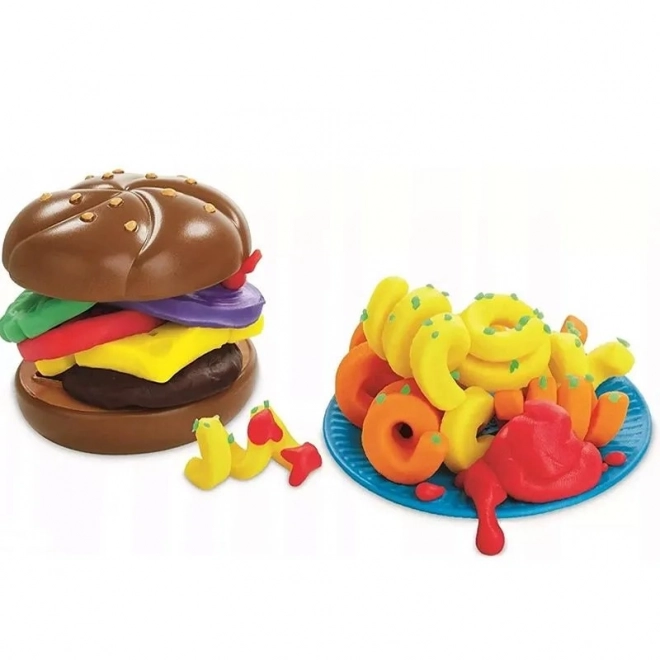 Play-Doh konyhai burger és sültkrumpli készlet