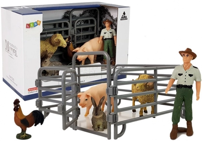 Háziállat figura készlet farm szett