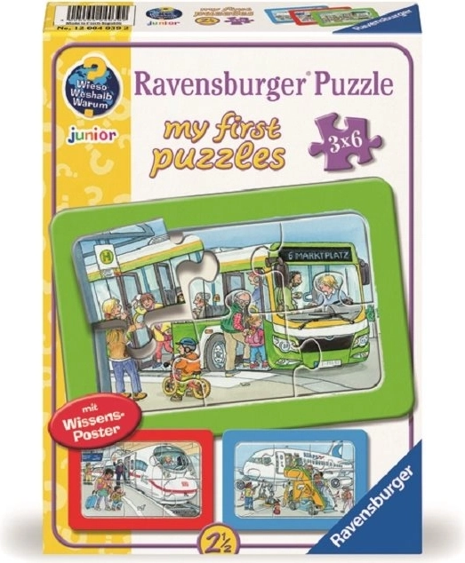 Első puzzle Járművek 3x6 darab