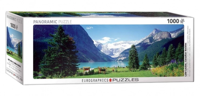 Eurographics panoráma puzzle Louise-tó, Kanada Sziklás-hegység 1000 darabos