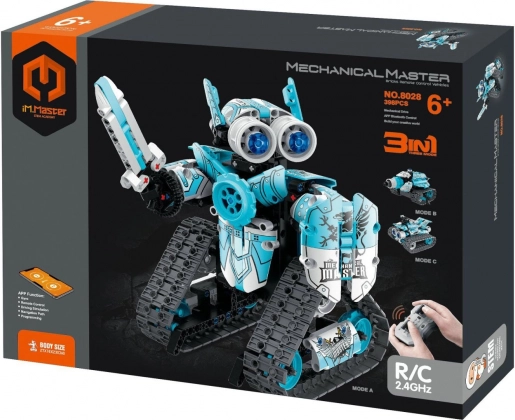 iM.MASTER 3 az 1-ben építőkészlet programozható RC robot, jármű és felderítő (398 elem, 2,4 GHz)