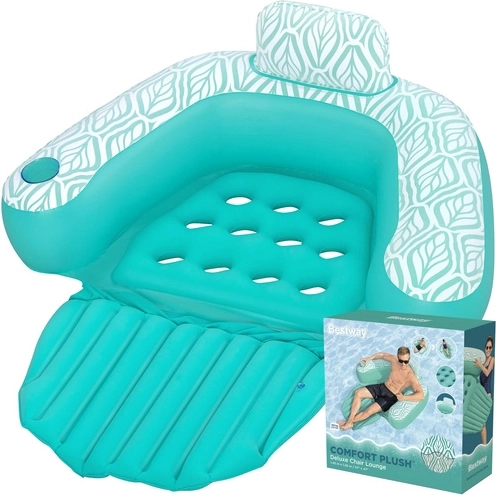 Bestway Deluxe Comfort Plush felfújható vízi fotel 145 × 120 cm