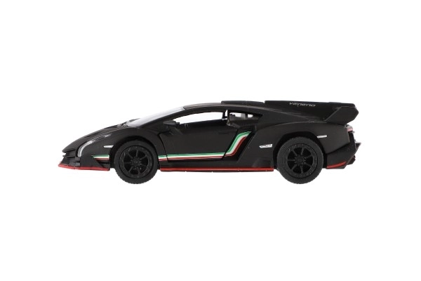 Kinsmart Lamborghini Veneno középen meghúzva 13 cm, 4 színben 12 db-os szett