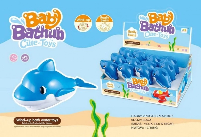 Felrángatható delfin vízbe
