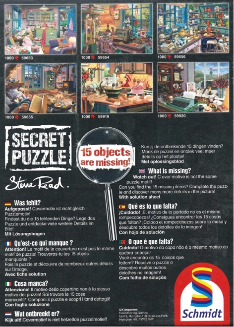 Schmidt titkos puzzle apu műhelye 1000 darabos