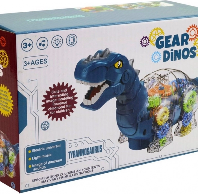 Dinoszaurusz fénnyel és zenével elemekre