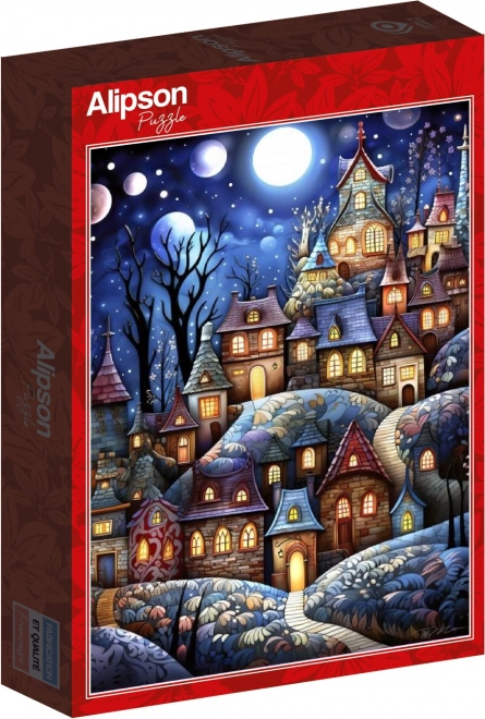 Puzzle Falucska teliholdkor 1000 darab