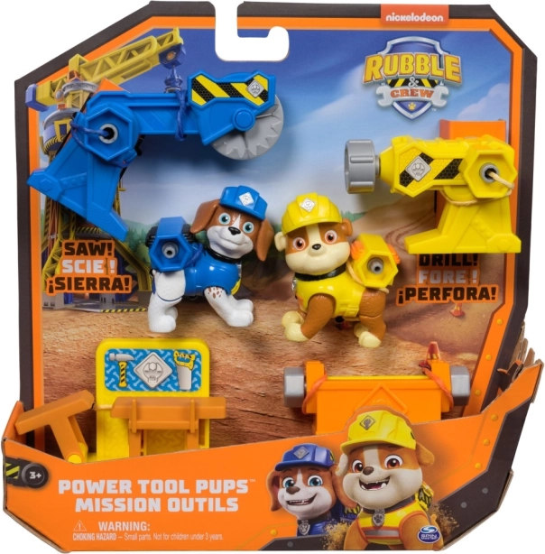 Rubble és a csapat – Power Tool Pups figura szett