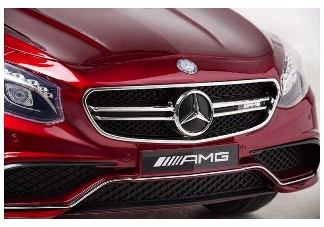 Mercedes S63 piros akkumulátoros autó