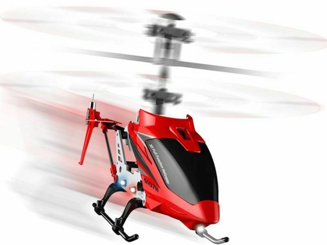 Syma távirányítós helikopter fémtesttel – piros