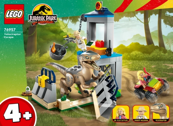 Jurassic World velociraptor menekülés LEGO készlet