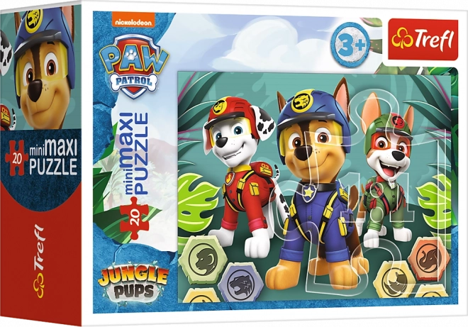 Paw Patrol - kaland a dzsungelben puzzle 20 darab