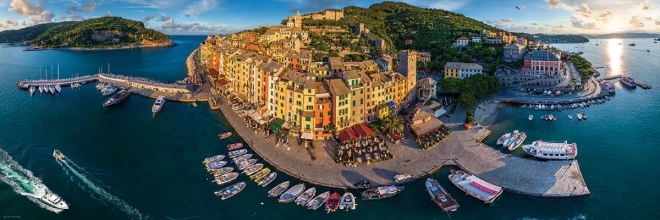 Panorámás puzzle Porto Venere, Olaszország 1000 darab