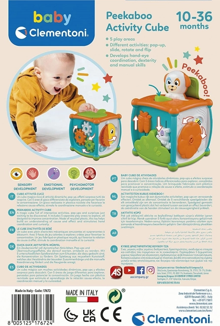 Clementoni Baby Peekaboo kocka: Állatok rejtélye