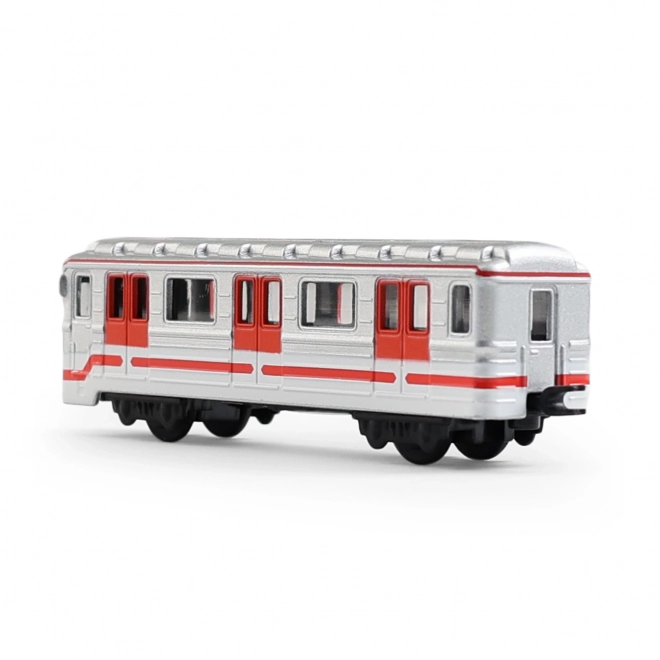 Praha metró - fém miniatűr 8 cm