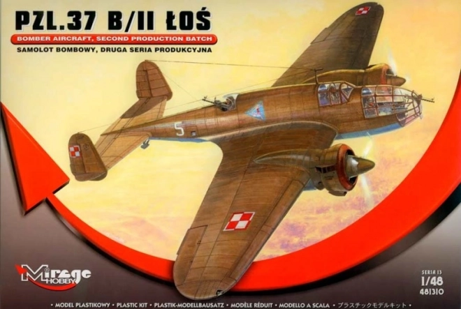 PZL-37 Łoś bombázó repülőgép modell