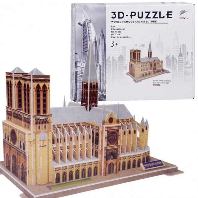 3D puzzle Notre-Dame székesegyház Párizs