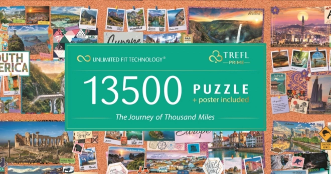 TREFL Puzzle - Tízezer mérföldes utazás 13500 darab