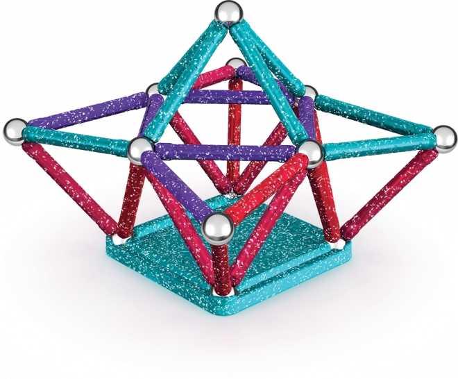 Geomag glitter újrahasznosított 60 darabos készlet