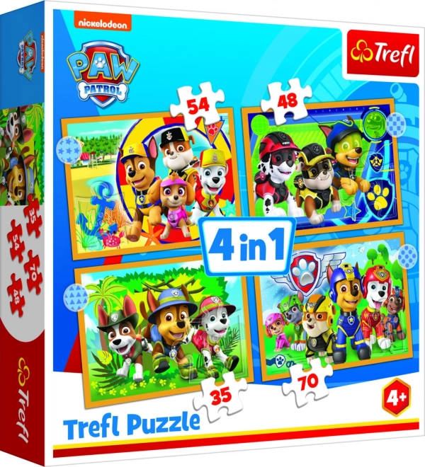 Nyaralás PAW Patrol 4 az 1-ben kirakós játék