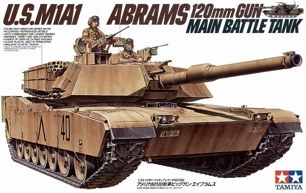 Plasztik modell M1A1 Abrams tank