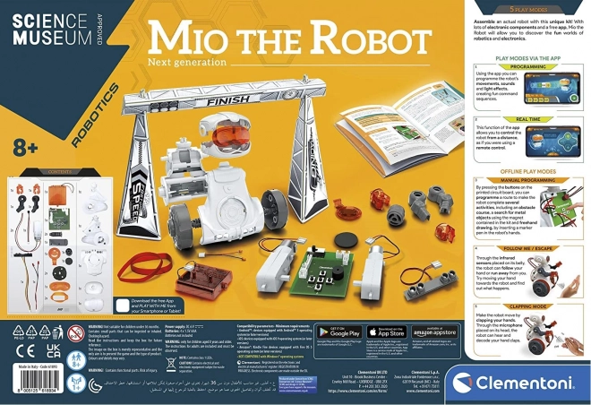 clementoni science&play tecnologikus robot mio