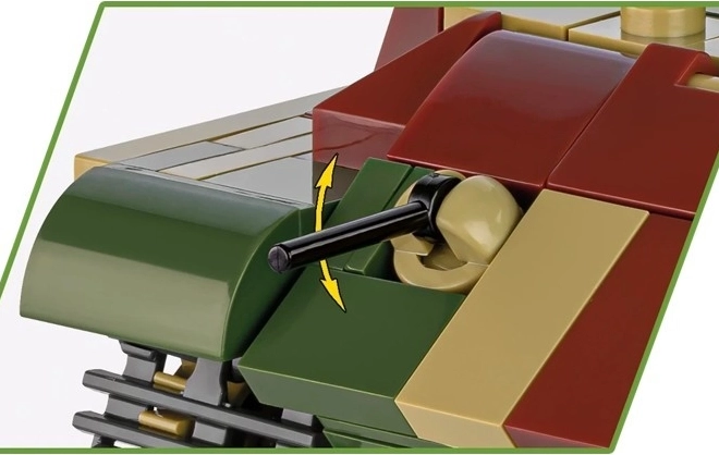 Tiger II Királytigris modelltank műanyag építőelemekből