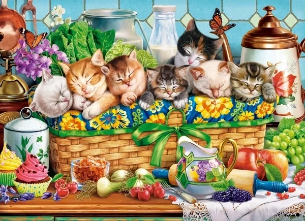 Castorland Álmodozó Kiscicák Puzzle - 200 darabos