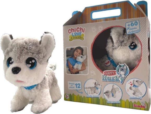 Interaktív maskot ChiChi Love Happy Husky