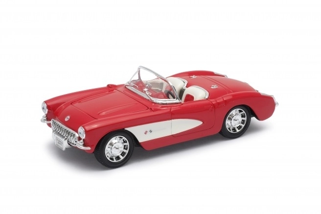 Welly Chevrolet Corvette 1957 modellautó piros