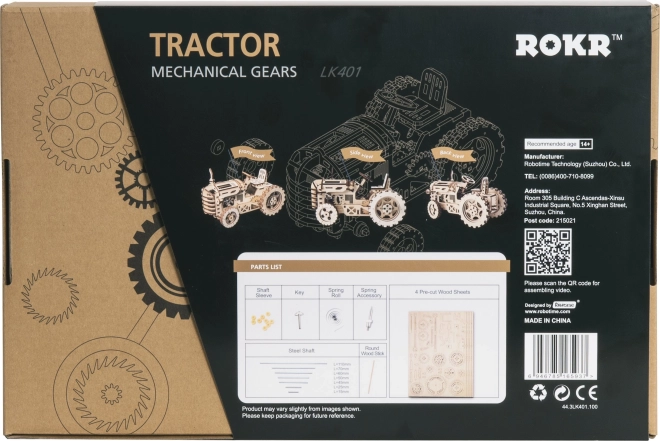 Robotime Rokr 3D fa puzzle traktor 135 db