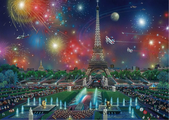 Ohňostroj az Eiffel-torony felett 1000 darabos puzzle