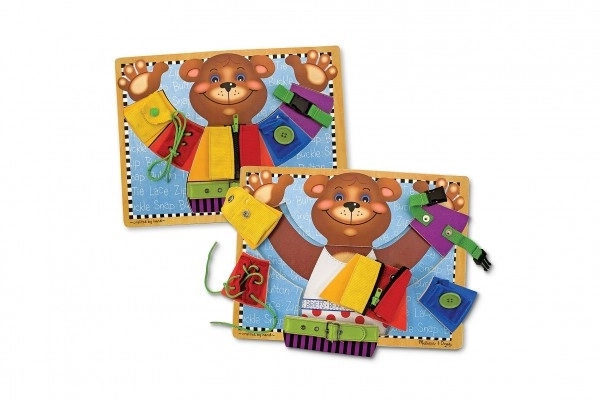 Melissa and Doug - Motoros tábla Öltöztesd fel a macit